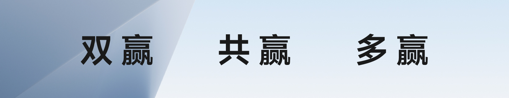 双赢 共赢 多赢